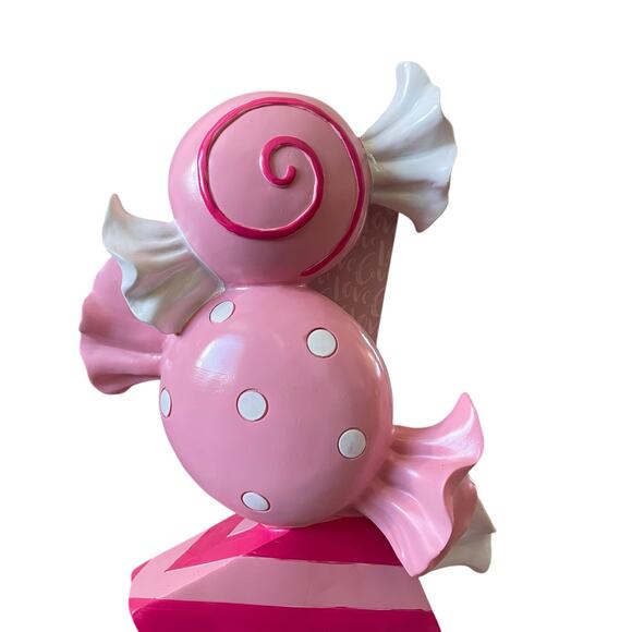 Rachel Zoe Large Pastel Candy Shaped Statue 23in Valentines Day Decor New - Picture 7 of 16